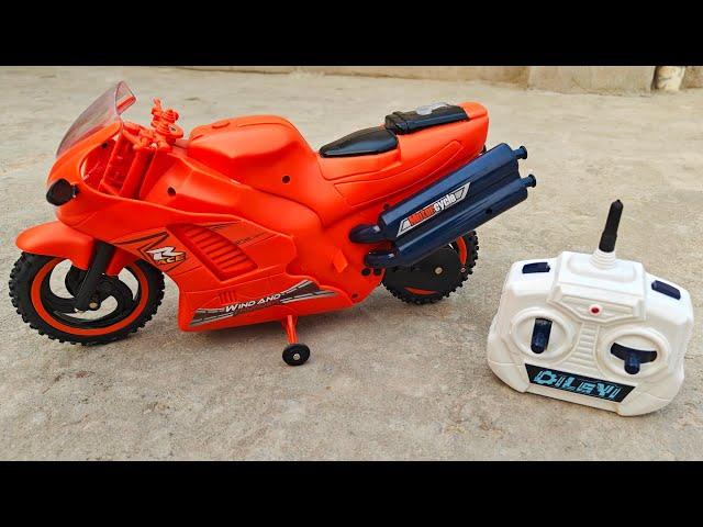 RC Spray Racing Bike Unboxing and testing/ Remote Control Bike Unboxing/ RC heavy Bike Unboxing