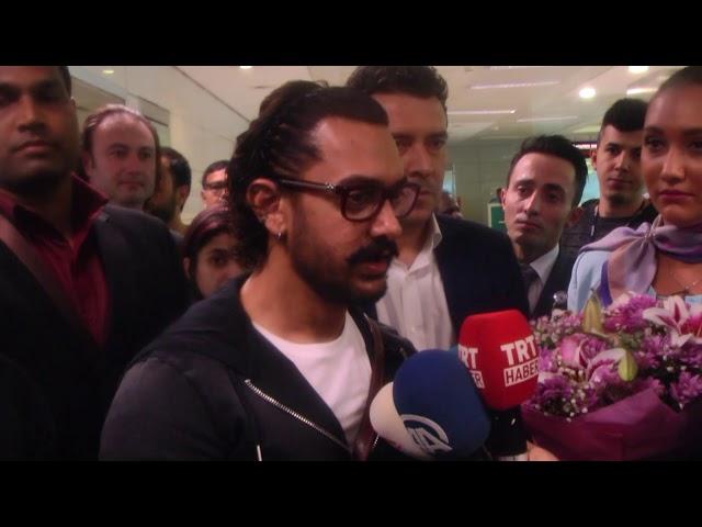 Indian film star arrives Istanbul to promote his movie in Turkey