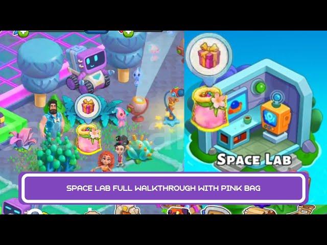 Space Lab FULL Walkthrough With Pink Bag | Family Island Pink Bag