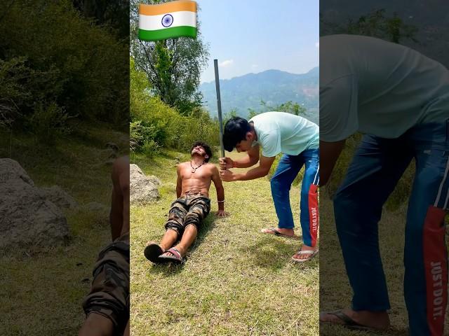 Leg hit iron pipe  #shorts #strong #giantthedheeraj #ytshorts #india #power