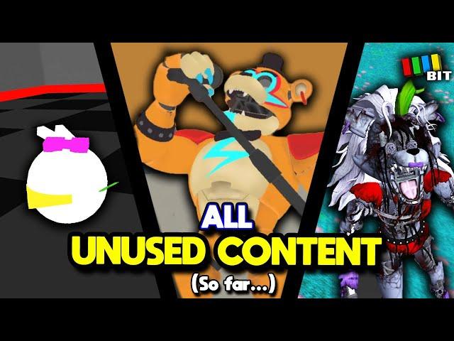 ALL FNAF Security Breach Unused Content (So far) | LOST BITS [TetraBitGaming]