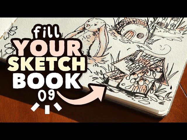 Ways to FILL YOUR SKETCHBOOK! // episode 09 - tiny houses