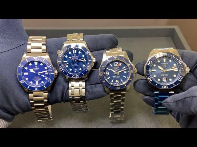 Pick Your Blue Diver (Omega 300M, Tudor Pelagos, Breitling Superocean, Tag Aquaracer)