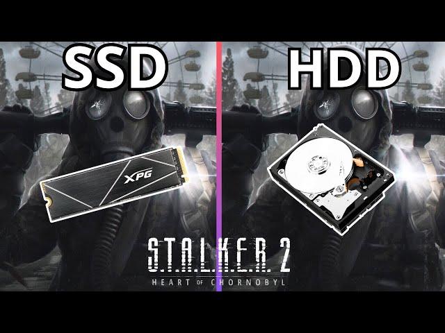 SSD VS HDD in STALKER 2 Heart of Chornobyl - Direct comparison