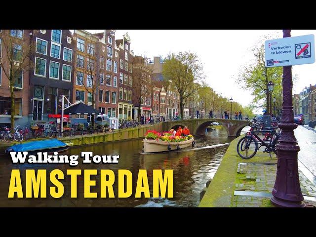 ️ Amsterdam Walking Tour 2024 Through Central Amsterdam Streets 4K