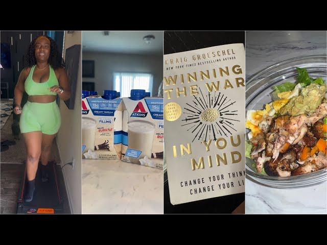 75 hard challenge PRODUCTIVE day 1 + what I eat to loose weight + exiting my fat girl lazy era 2025