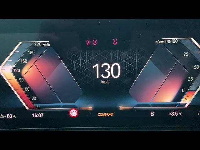 BMW i4 eDrive40 Acceleration 0-140 km/h