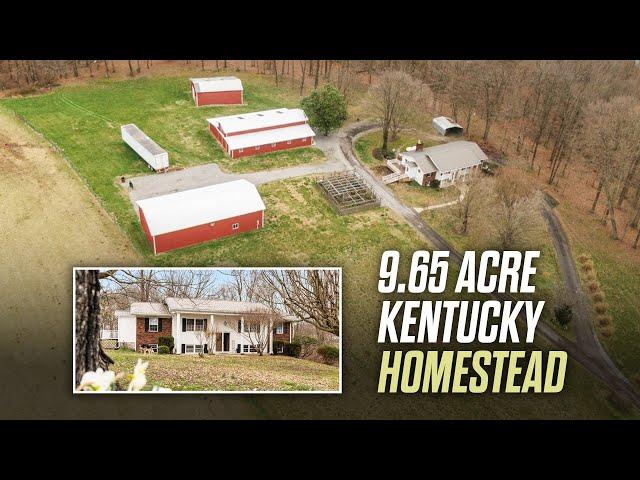 Kentucky Homestead 9 Acres with Huge Barns and 4 Bedroom Home