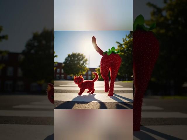 Guess who’s walking the strawberry kitten to school…   #purrfecto