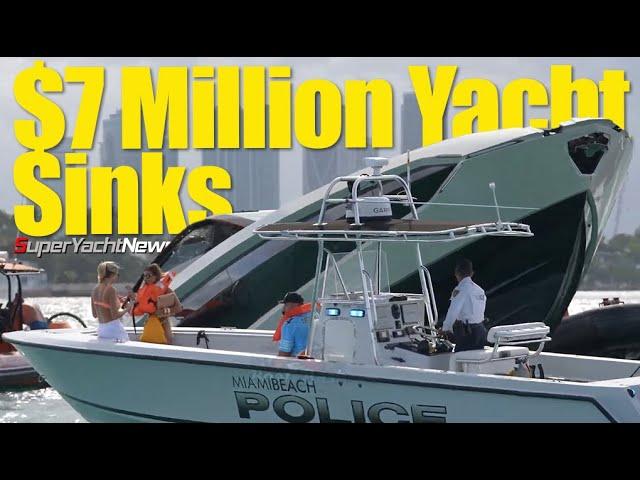 Another Yacht Built by Italian Sea Group Sinks in Miami | SY News Ep470