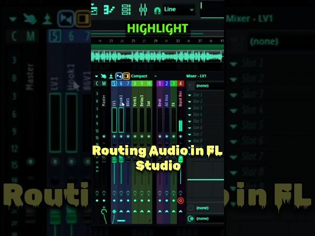 Routing Audio in FL Studio.  #shortsfeed #shorts #flstudio #musicproduction