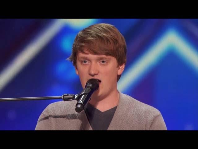 America's Got Talent 2016 Audition - Ryan Beard Homeschooled Singer Charms Ladies Humorous new tune