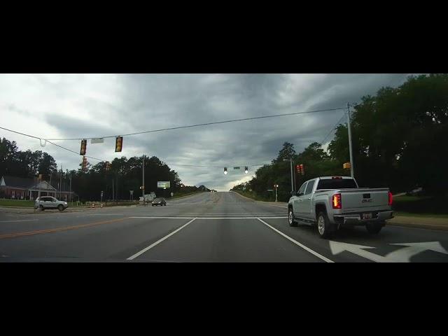 Driving through Camden, South Carolina