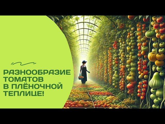 Томаты всех форм и размеров в теплице под чехлом!