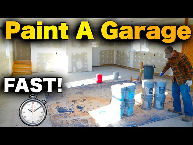 How To Paint A New Garage - FAST And EASY!