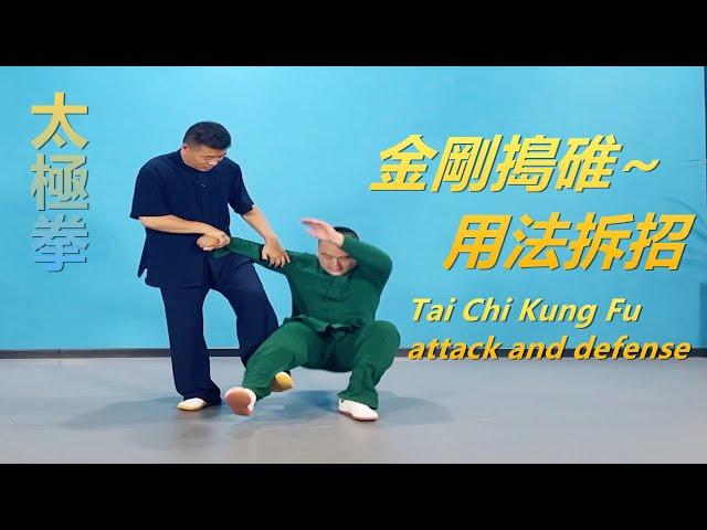 太極拳用法拆招“金剛搗碓”|黃剛老師教學Tai Chi Kung Fu attack and defense