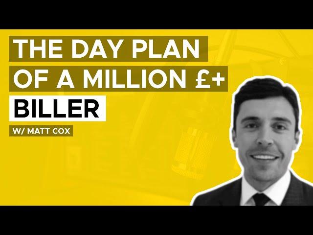 The day plan of a million pound contract recruiter 