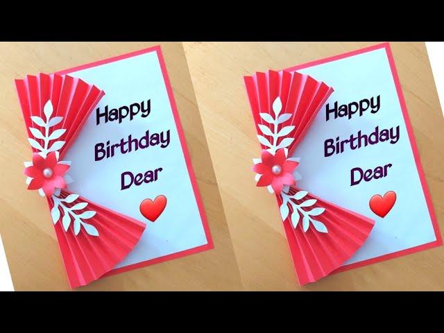 Easy Handmade Birthday Gift Card/Greeting Card Ideas/Paper Crafts DIY/Flower card