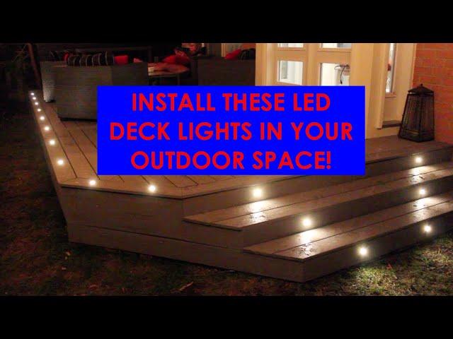 DIY LED Deck Lights: Quick and simple install! Outdoor accent lights.