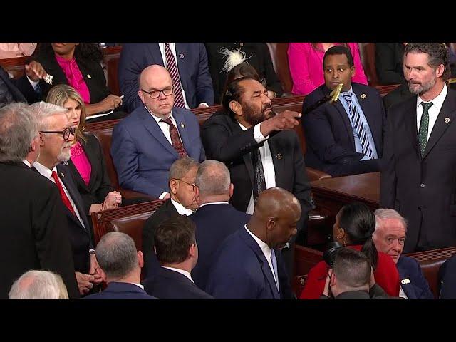 Congressman Al Green Kicked Out of Trump Address After Protest