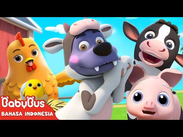 Satu Dua Tiga! Hewan Ternak | Serigala | Lagu Bilangan | Lagu Anak-anak | BabyBus Bahasa Indonesia