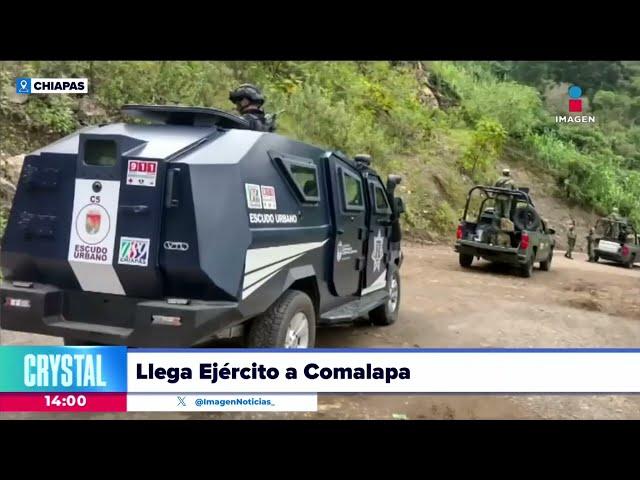 Elementos de la Guardia Nacional llegan a Comalapa, Chiapas | Noticias con Crystal Mendivil