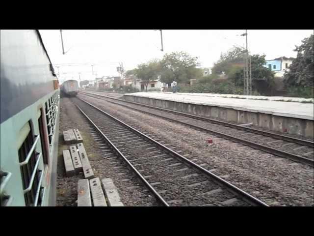 Rajdhani Blast: Very High Speed Rajdhani Express Overtakes on Indian Railways
