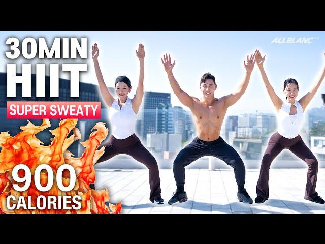 [SUPER SWEATY] 30 MIN FULLBODY FAT BURNING HIIT WORKOUT - No Equipment