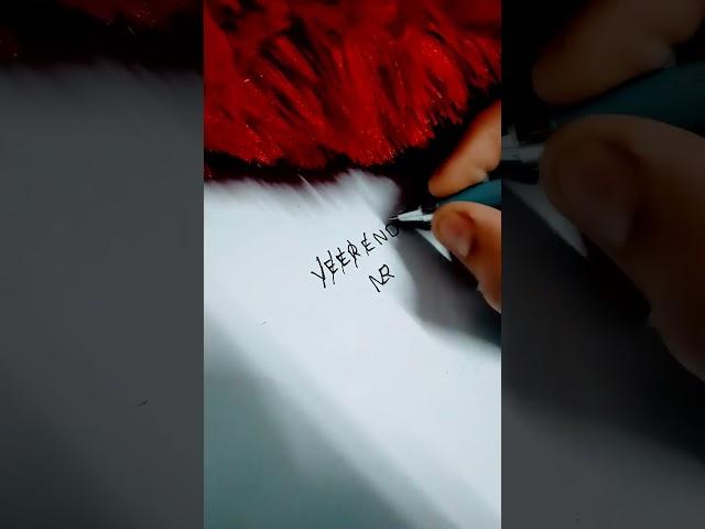 Veerendra name logo Comment your name ️ #youtubeshorts #handwriting #shortsvideo