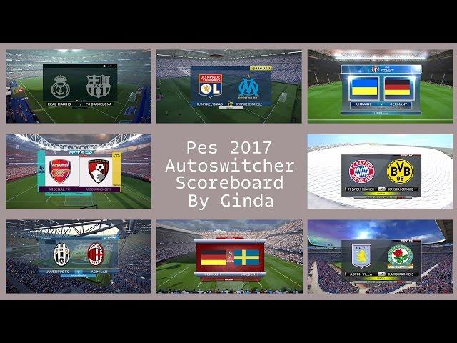 PES2017 AutoSwitcher Scoreboard