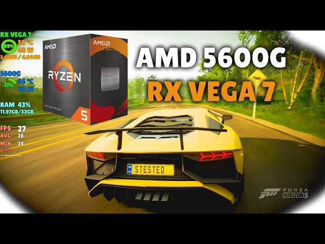 AMD 5600G RX Vega 7 - Forza Horizon 5 FULL HD FPS Test (All Graphic Modes)