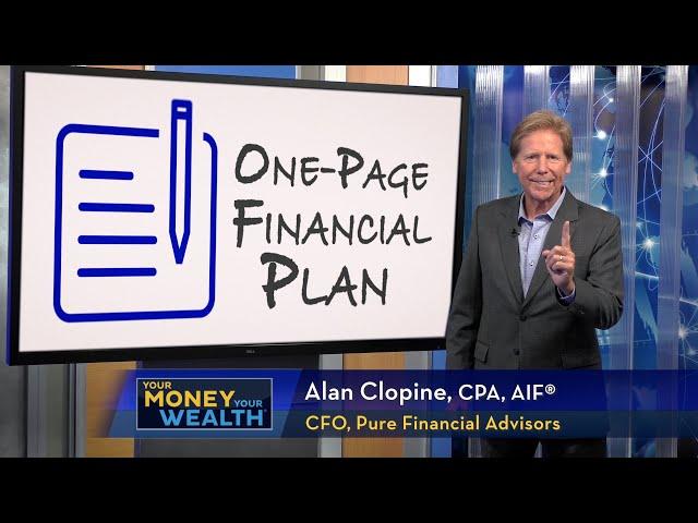 DIY One-Page Financial Plan - Your Money, Your Wealth TV S8 | E14