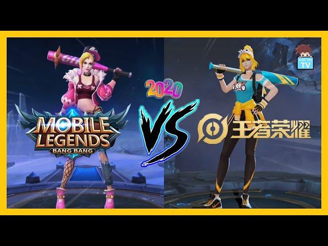 【HONOR OF KINGS VS MOBILE LEGENDS / 王者荣耀 VS 无尽对决】 Heros' Skin  Correspondence 2020/英雄皮肤对应2020