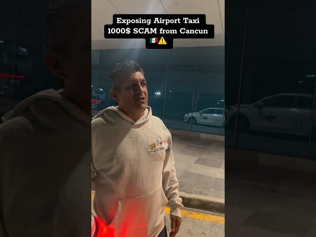 PART 2- Exposing the scammer that work at the Cancun Airport️#mexico#cancun#taxi#scam#travel