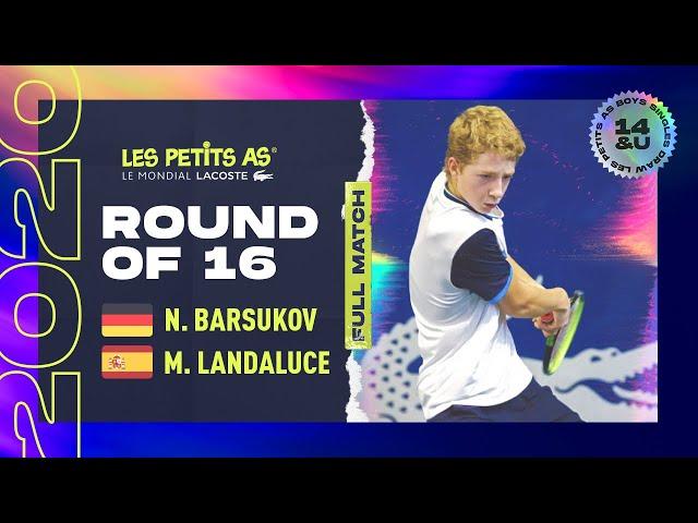 Les Petits As 2020 | Boys Round of 16 | Nikolai Barsukov vs. Martin Landaluce