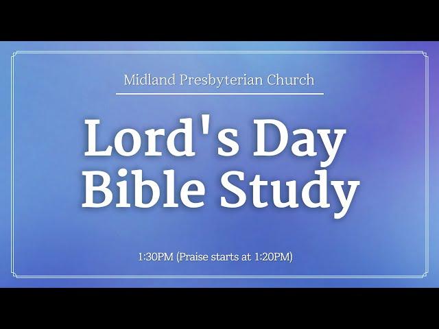 20241103 Lord's Day History of Redemption Bible Study -ㅜ Solomon, 1 Kings 4:20-18 | Rev. John Lee