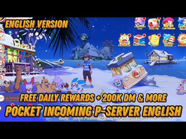 Realm Of Poke P-Server English - Free 200K DM + Ticket Gacha + VIP + Daily Reward & More