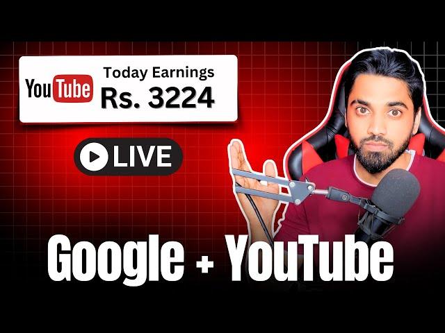 Using Google + YouTube  | 1000 Views = Rs. 3224 | Live Proof