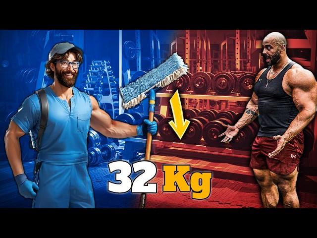 32kg Mop Experiment in a GYM Changed Everything! | Pretending Cleaner in gym Prank 