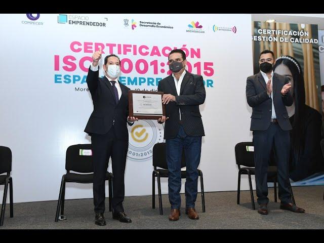 Espacio Emprendedor recibe certificación ISO 9001:2015