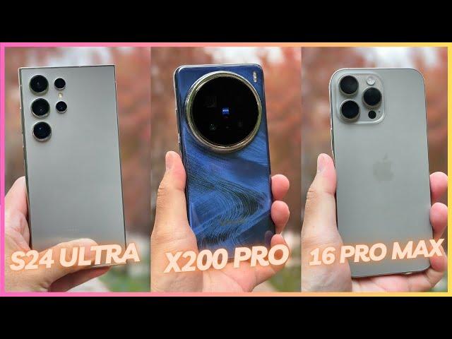 Vivo X200 Pro vs Galaxy S24 Ultra vs iPhone 16 Pro Max Camera Test | After the Updates!