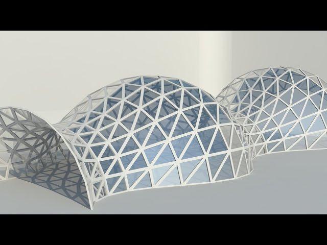 [Sketchup Tutorial] Fast space truss with extrude tool