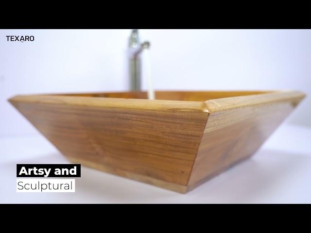 Bowl Sink Wooden Wash Basin | Texaro Sanitaryware