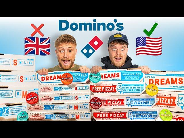 Two Brits try American Domino's Menu