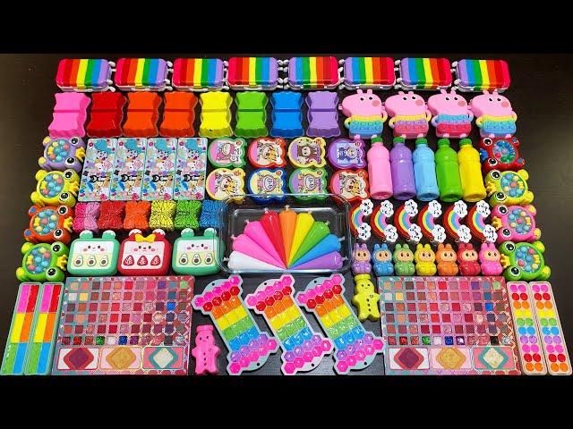 RELAXING WITH CLAY PIPING BAGS VS GLITTER VS MAKEUP ! Mixing Random Things Into Slime #6215