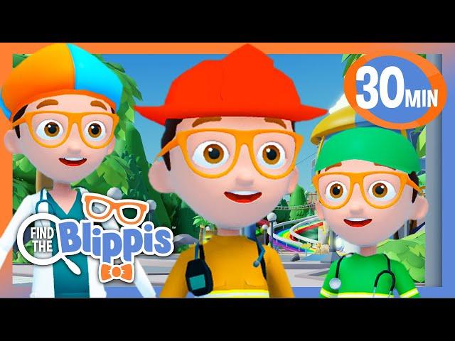 Unlock ALL Rescue Blippis in 'Find The Blippis' on Roblox! | Blippi Plays Roblox!