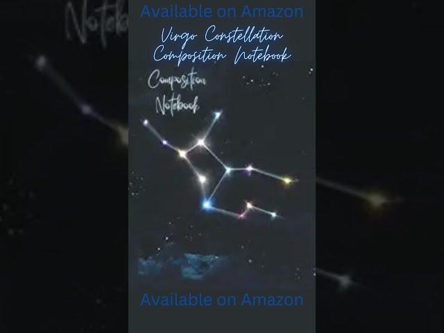 Virgo Constellation Composition Notebook| @sharisebaileyonamazon  #shorts