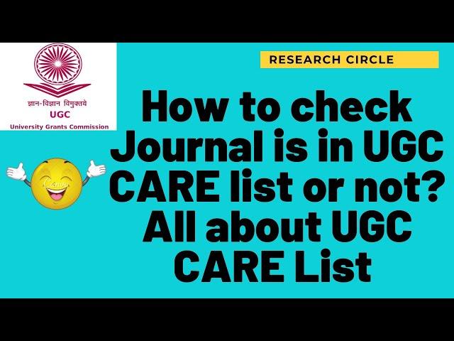 How to check Journal is in UGC CARE list or not | All about UGC CARE LIST