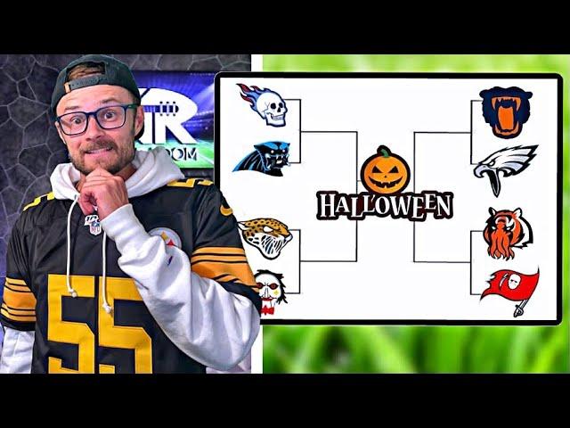 RANKING ALL 32 NFL TEAMS HALLOWEEN LOGOS TOURNAMENT BRACKET!!