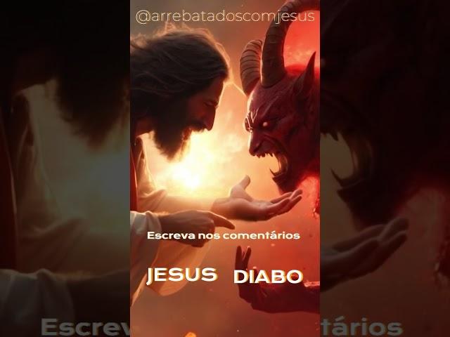 De que lado #você  está? #jesus vs #diabo Quem ganha? Deixe nos comentários!  #igreja #mensagem #fe